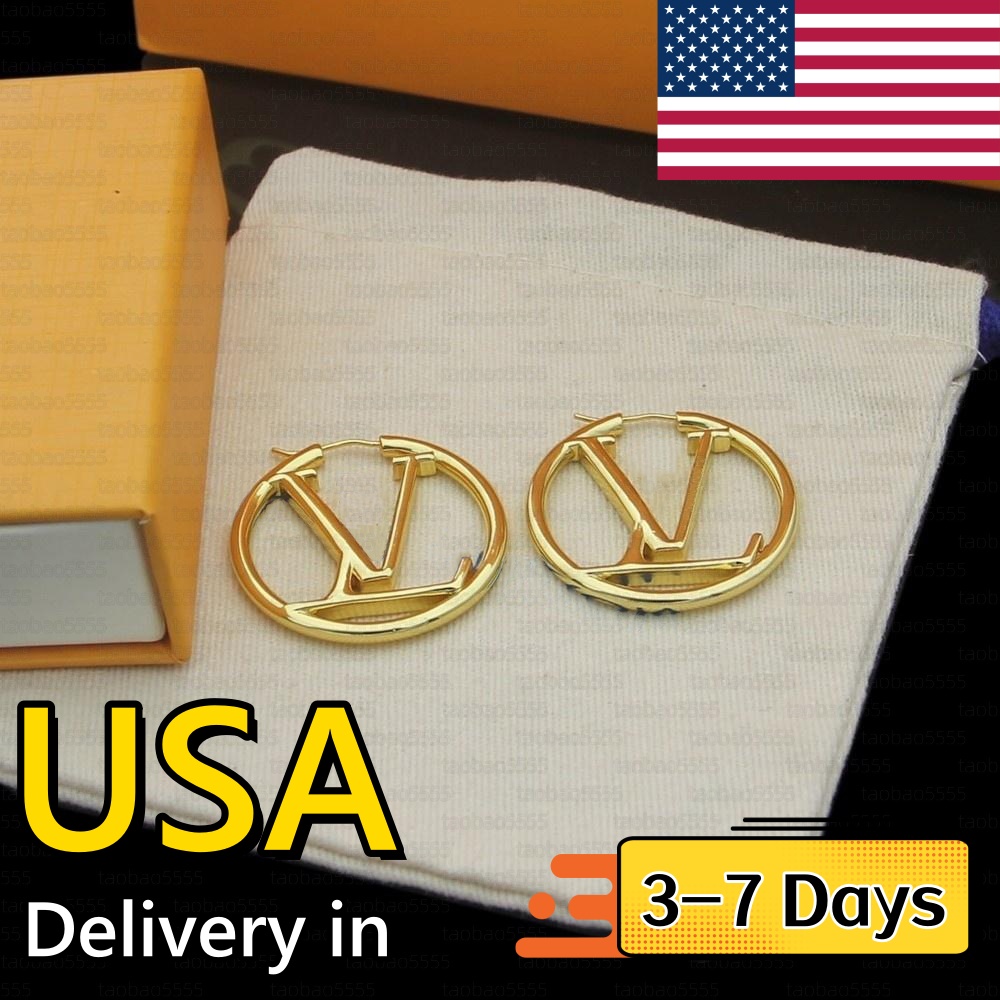designer Earrings For Women Pearl Jewellery Luxury Stud Gold Earring For Girls With Original Box USA Delivery in 3-7 days #u5l1
