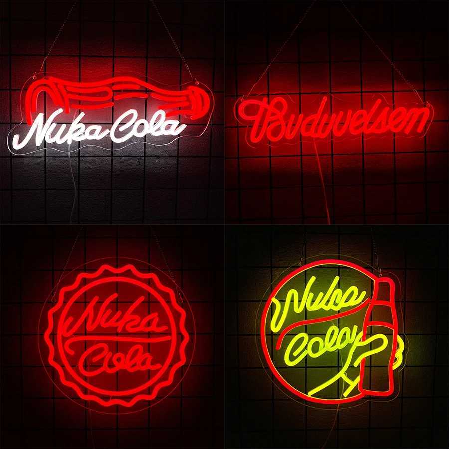 Drink Neon Signs Letters And Personalized Icons Of Wine Bottles Are Used For Club Bar Restaurant Party And Man Cave Decor H251201