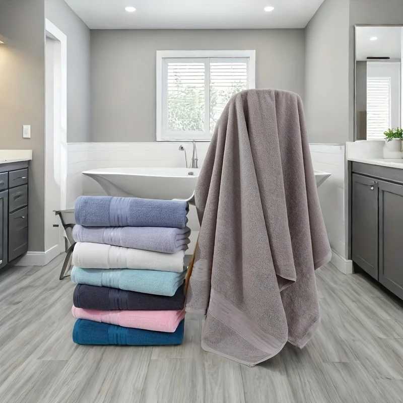 Towel 6pcs Bath Towels Set Cotton 2pcs Washcloths 2pcs Hand Towels 2pcs Bath Towels Absorbent Quick-drying Soft for Bathroom Hotel Y251202