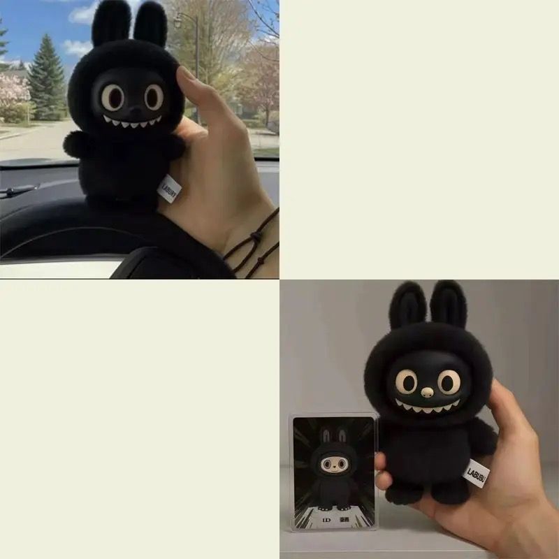black Monsters Labubu Blind Box Toys Vinyl Plush Bd Decorative Surprise Box Doll Collection Birthday Gift all black special edition