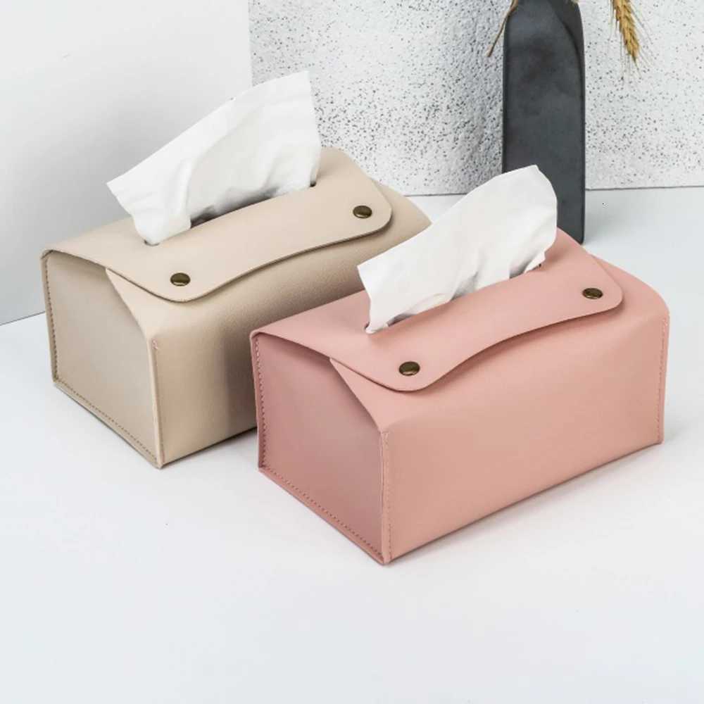 1 Household Pu Leather Tissue Box Desktop Decoration Suitable For Dining Ro Living Ro Kitchen Tissue Storage Box H251201
