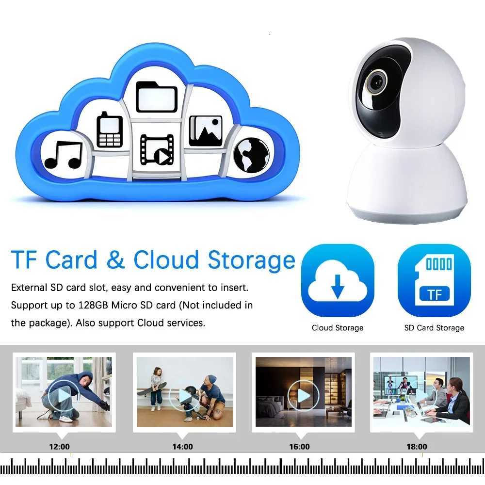 Mini Indoor 2 Way Au 5MP Tuya Wifi Smart He Baby Monitor Security IP Camera 2K PTZ Auto Tracking CCTV Surveillance Camera C2512021