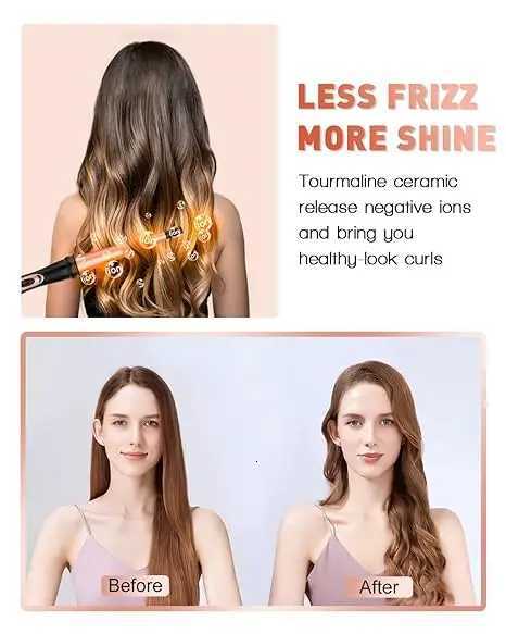 5 in 1 Curling Iron Set - BESTOPE PRO Curling Wand Iron with Interchangeable Barrels 035-125 Hair Curler Wand for Hairstyle C251202