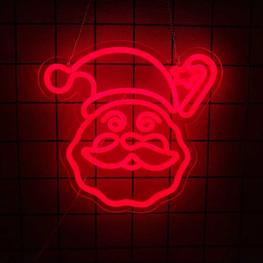 Christmas Led Neon Sign Used For Bedroom Christmas Bar Man Cave Club Party Shop Window Art Decor Gifts Usb Powered H251201