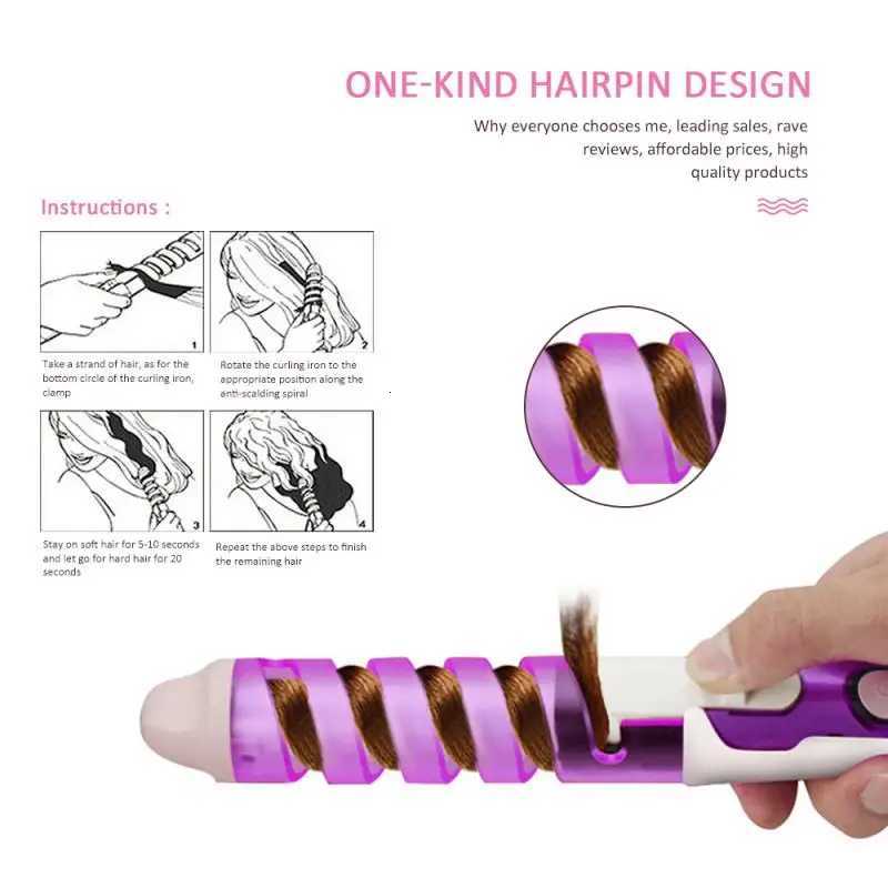 Professional Electric Straightening IronCurling Iron Hair Curler 2 in 1 Hair Straightener Flat Irons Ceramic Styling Tools C251202