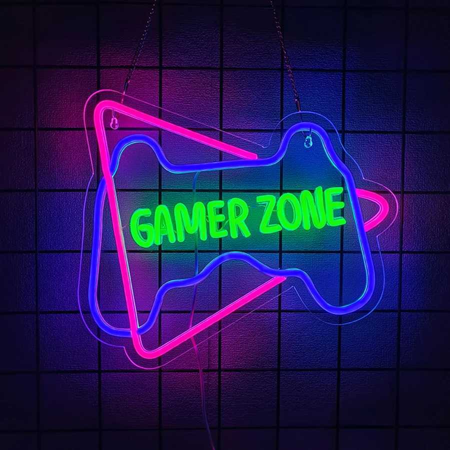 Game Series Neon Signs Used For Wall Decor Usb Powered Suitable For Room Game Room Club Bar Office Man Cave Wall Lights H251201