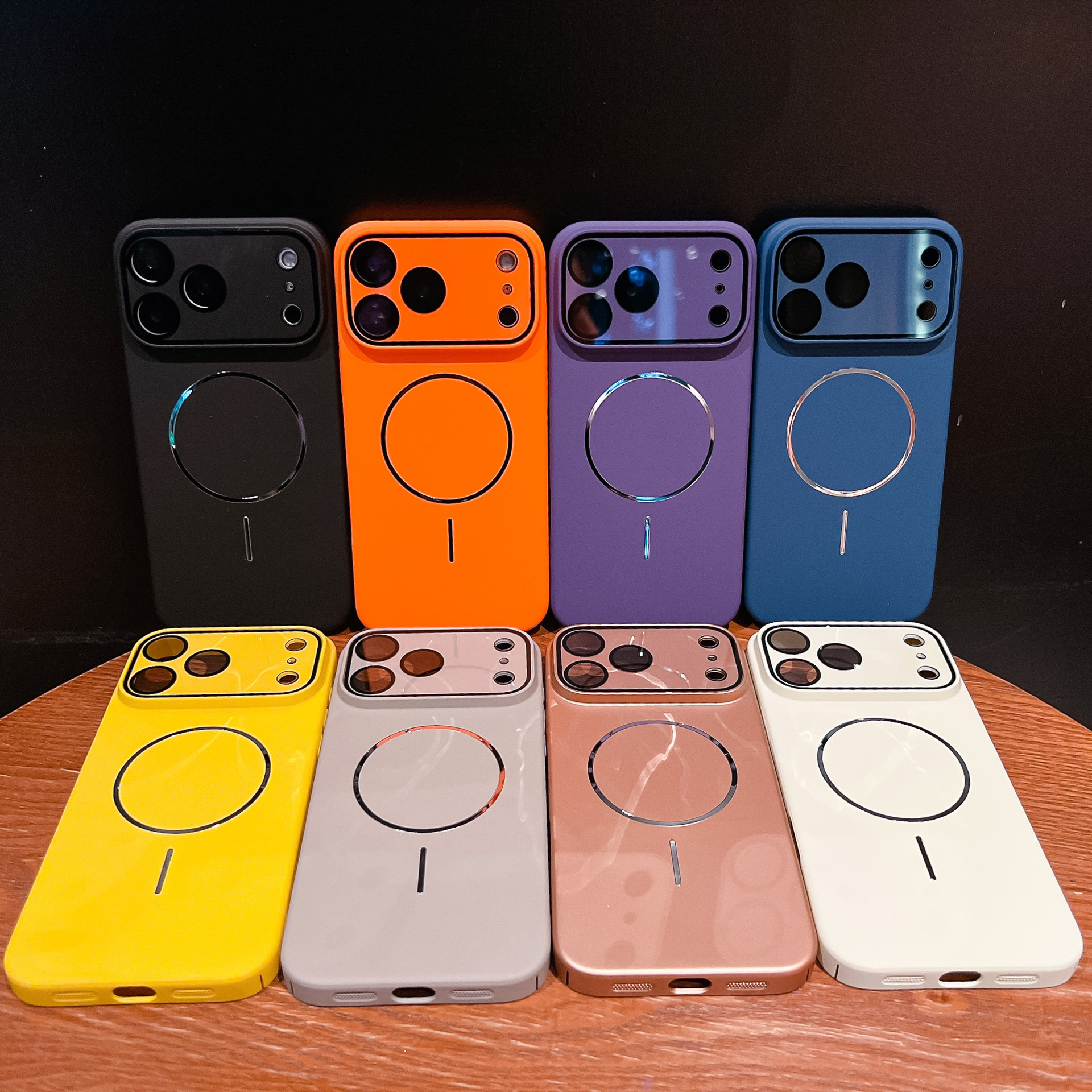Magnetic Phone Case Compatible with iPhone 17 Pro Max Apple 16/15/14 Pro Matte Skin Feel Protective Cover