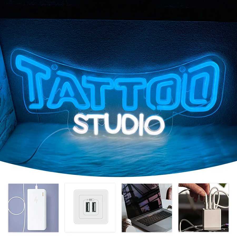 Tattoo Studio Neon Sign Hand-Made Led Letter Lights Usb Powered Used For Tattoo Salons Beer Bars Garages Man Caves Decor H251201