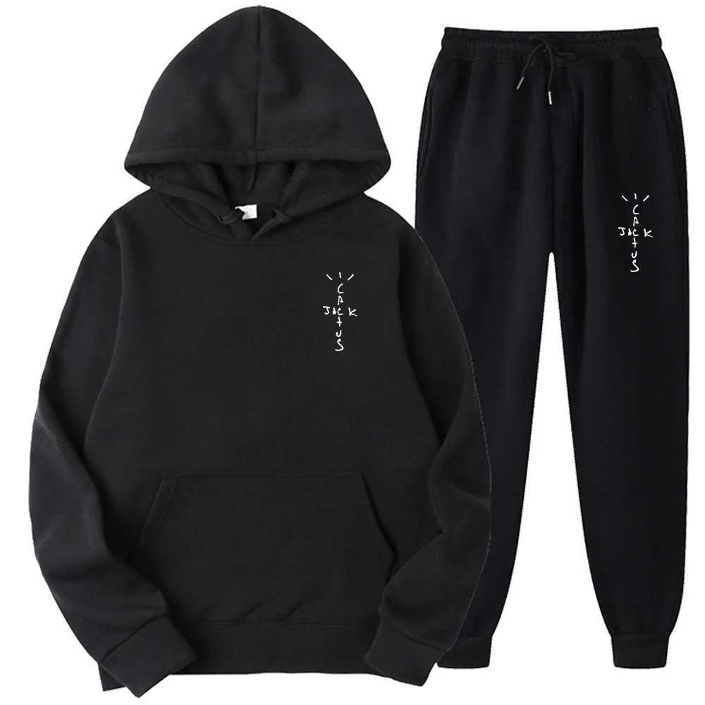 mens and womens sportswear long sleeved sportswear mens and womens hoodies casual warm hoodies two-piece set long pants W251202