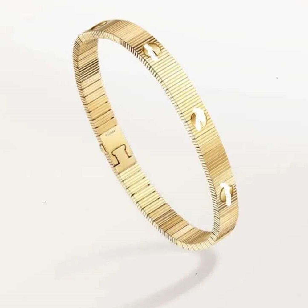 Flexible wrist bracelet designer bracelet screw love stripes bracelet men women bangle gold bracelet designer jewelry gifts