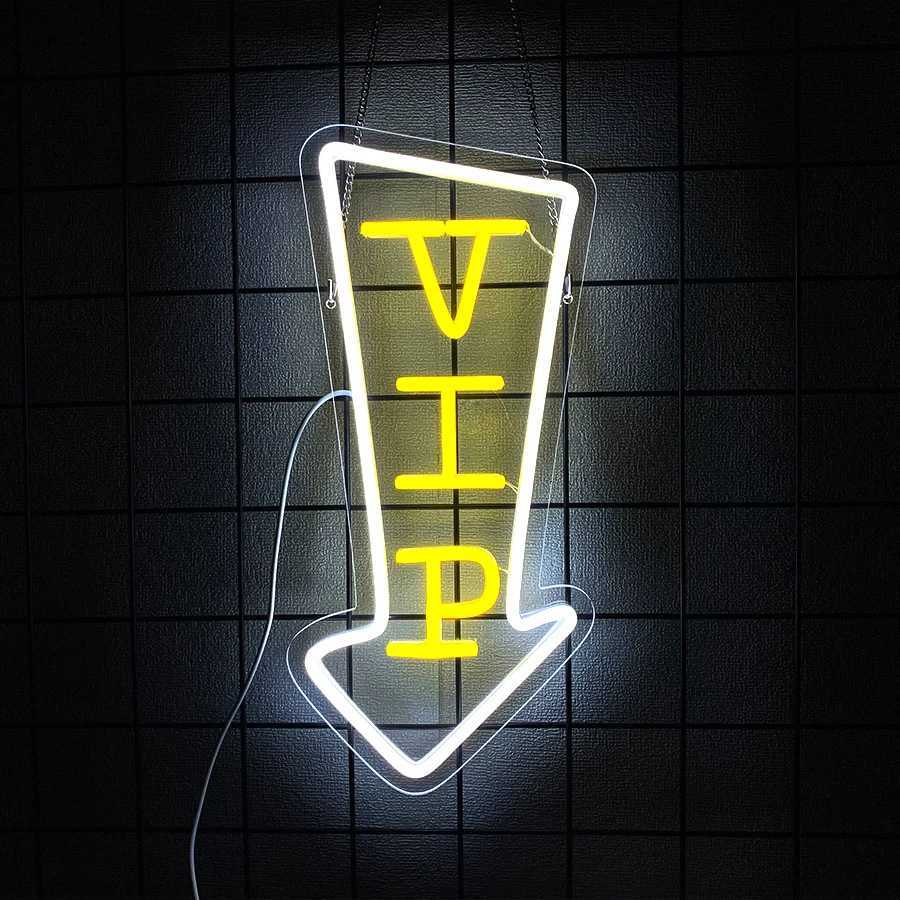 Vip Lounge Series Neon Signs Led Letter Icons Usb Powered Used For Club Bar Hotel Restaurant Beauty Salon Studio Decor H251201