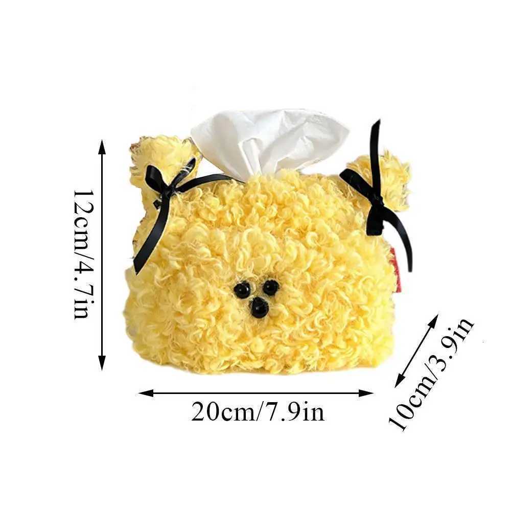 Plush Puppy Tissue Box Tissue Case Tissue Cover Napkins Storage Box Napkin Holder Desk He Decor Cute servilletero H251201