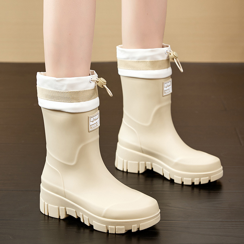 2026 Ladies Boots Waterproof Non-slip Rain Boots for Outdoor Activities Matching for women Eur 36-41