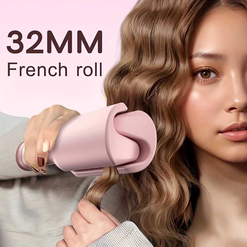 Ladies deep V big hair curling rod 32mm long-la styling roller fast heating suitable for width and depth waves holiday C251202
