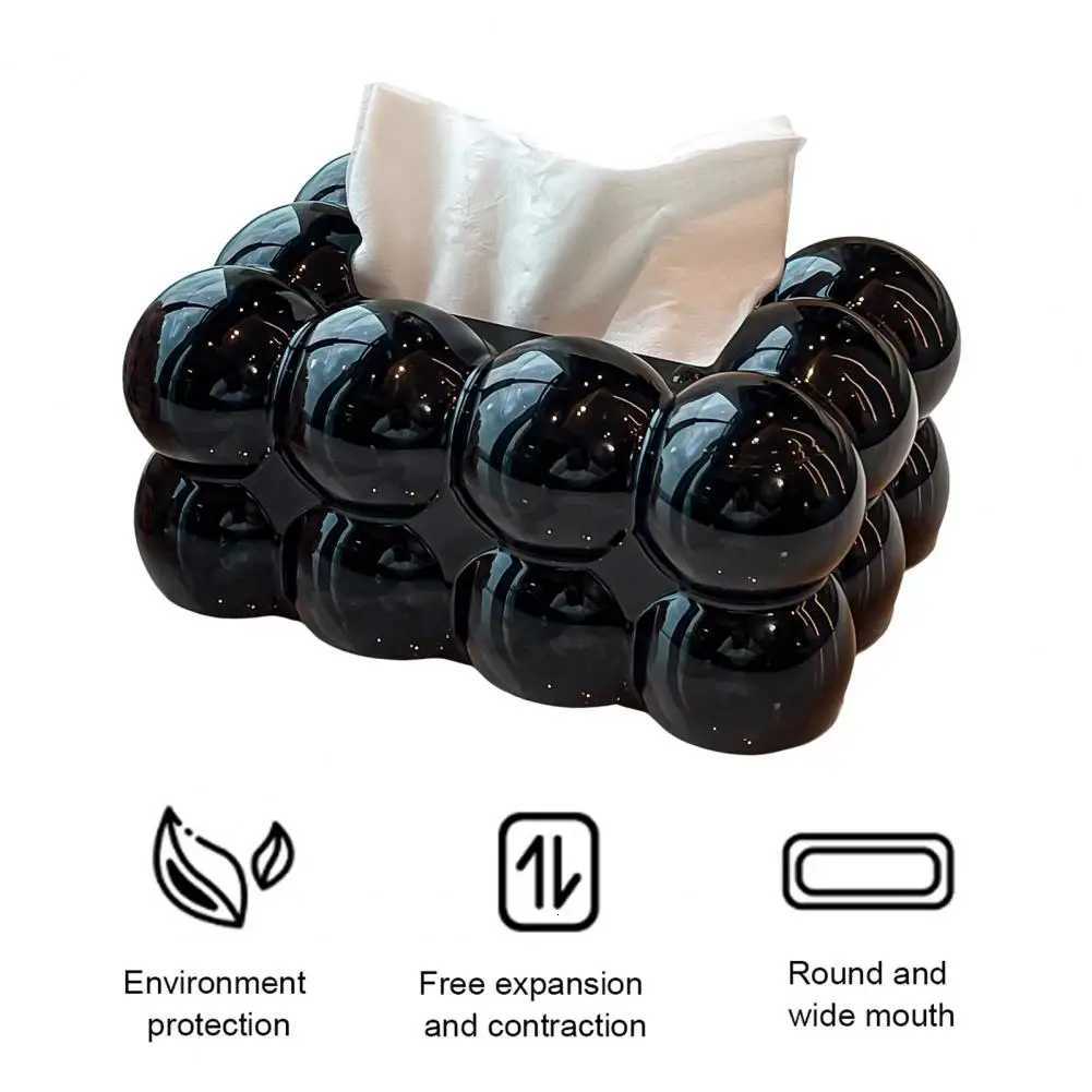 Tissue Container Luxury Tissue Box Holder With Capacity Spring Design Elegant Desktop Organizer For He Stylish Tissue Box H251201