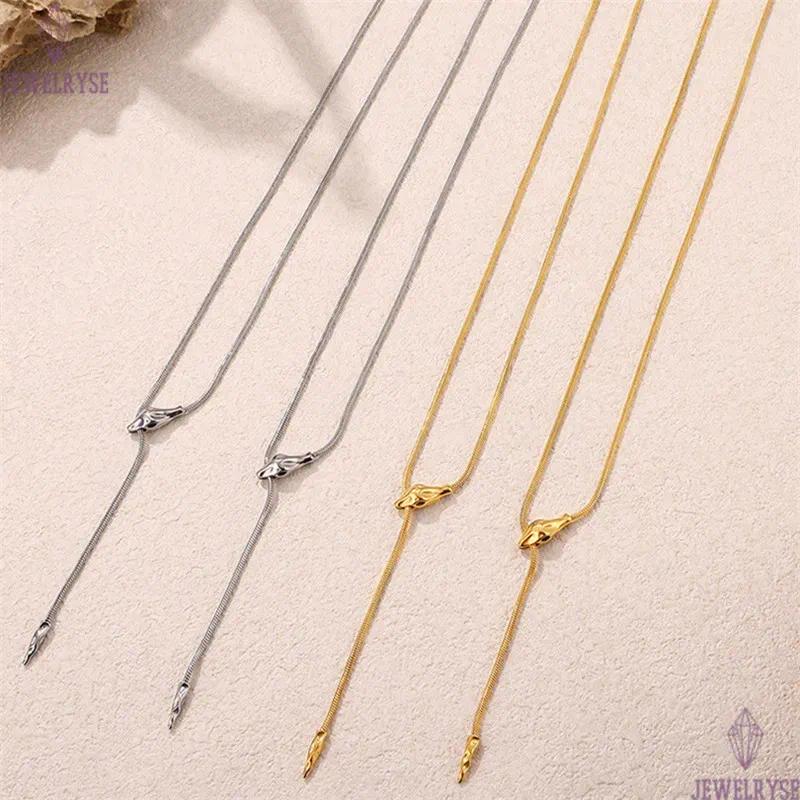 punk snake necklace designer for woman 18k gold chain stainless steel fashion pendant necklaces school daily outfit women hiphop jewelry friend family