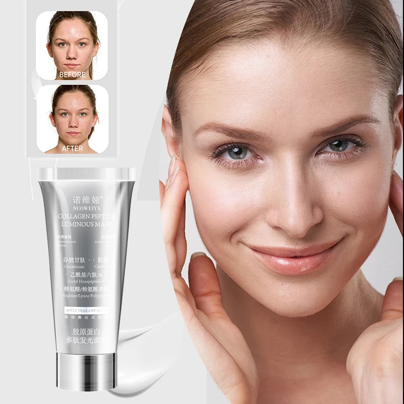 Collagen Wrapping Peel Off Mask Makeup Facial Anti-wrinkle Moisturizing Brighten Smooth Face Firming Skin Rejuvenation Care Mask 251128