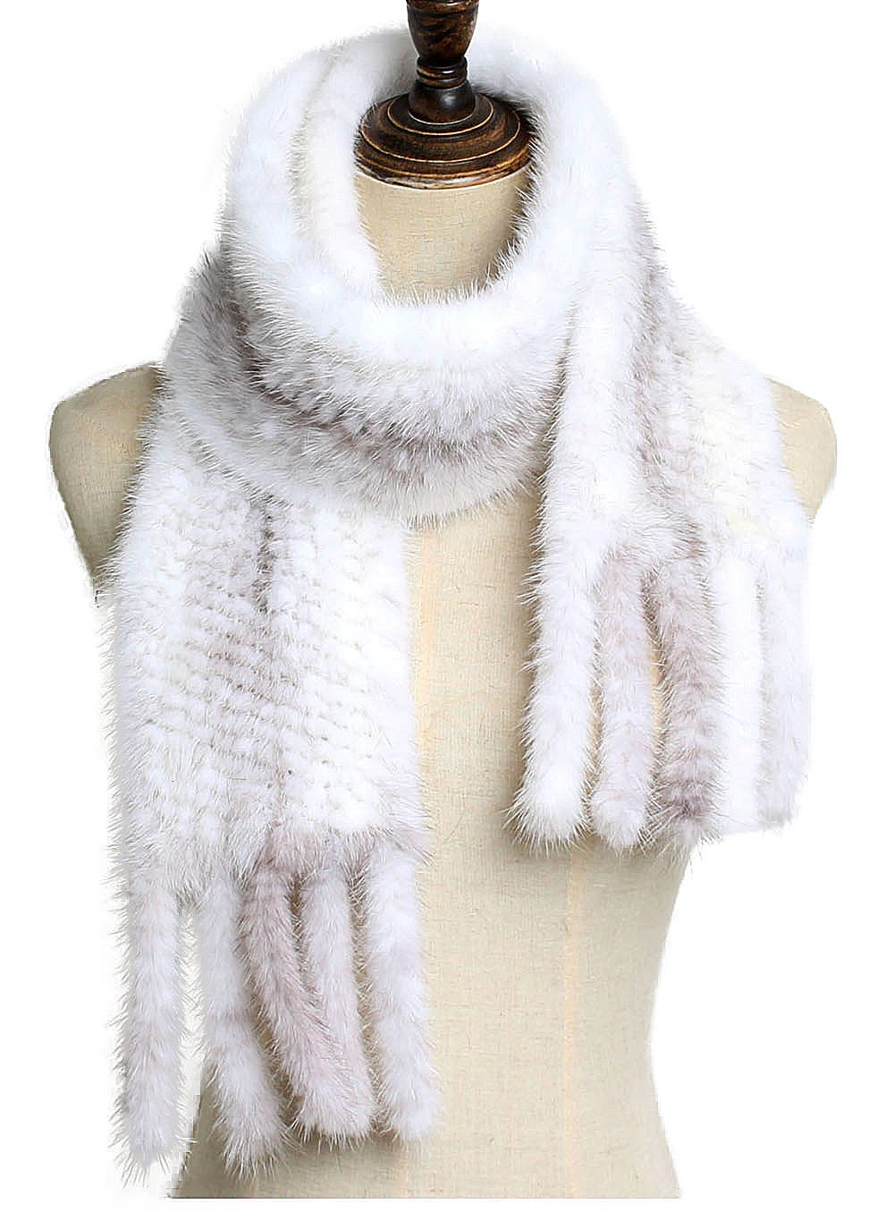 Mink Fur Woven Fur Scarf Autumn Winter Long Mink Fur Scarf Soft and Warm Large Neck Warmer Scarf 241113