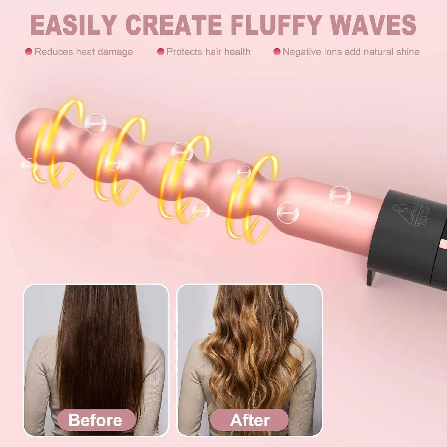 5-in-1 Curly Hair B Set Mti-Curly Hair Curly Hair B Set with a Heat B and 4 Interchangeable Ceramic Curly Hair C251202