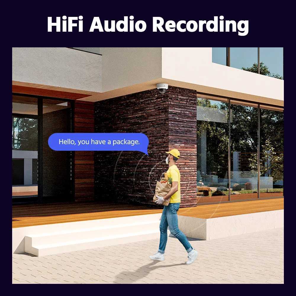 ANNKE H265 4K tra HD IP Camera 4X Optical Zo De Camera He 8MP Night Vision Security Camera 28mm poe camera outdoor 4k C251202