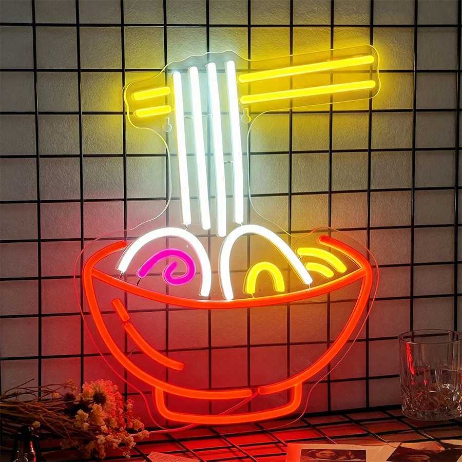 Food Led Neon Sign Restaurant Business Wall Lamp Used For Decor Of Restaurants Noodle Restaurants And Fast Food Restaurants H251201
