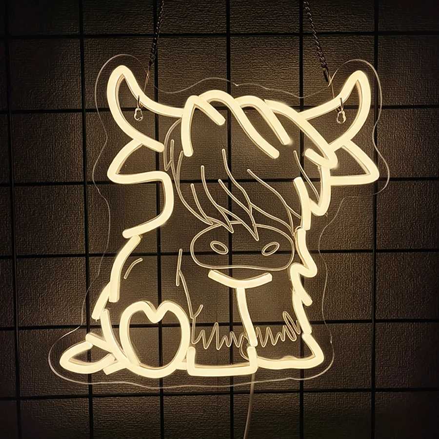 Neon Sign With Animal Theme Led Animal Lamp For Wall Decor Usb Powered Wall Lamp For Bedroom Club Office And Game Room H251201