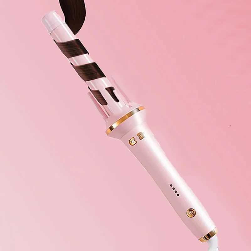 Portable Ceramic Electric Curling Iron Ptc Heating Autatic Rotating Magic Curling Iron Salon Hair Styling Tool C251202