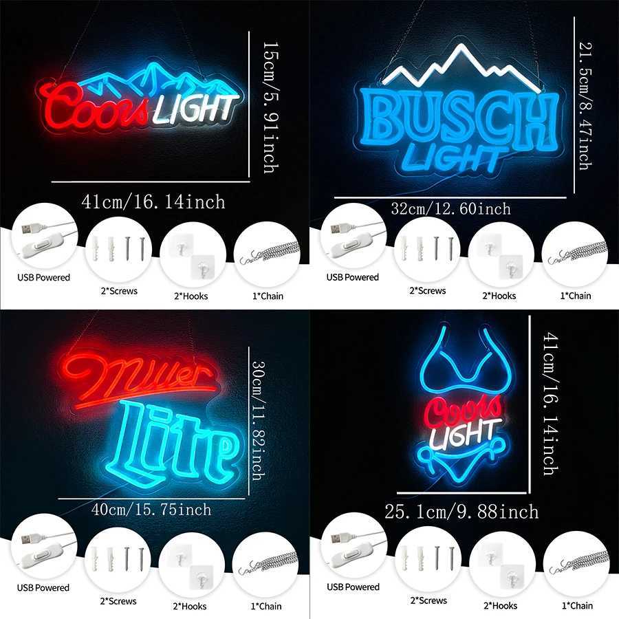 Crs Light Neon Sign Beer Bar Business Sign Wall Lamp Usb Powered Used For Clubs Bars Restaurants Parties Man Caves Decor H251201