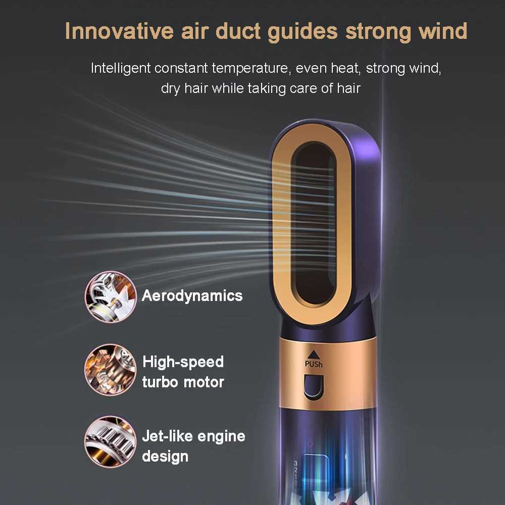 6-in-1 Mtifunctional Hot Air B Set Quick-Dry Anti-Frizz Salon-Quality Hair Styling Tools for He Use C251202