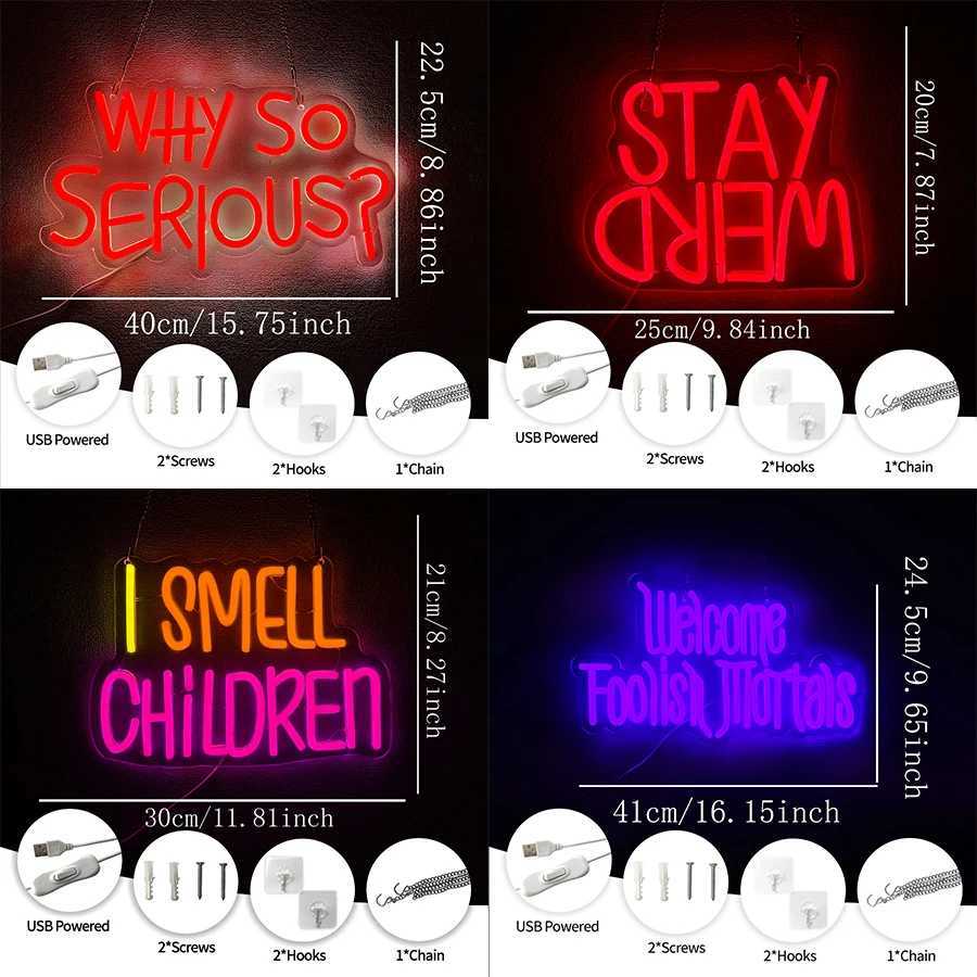 Neon Sign Of Haunted House Colorful Letter Icon Usb Powered Used For Room Bar Horror Space Man Cave Halloween Decor H251201