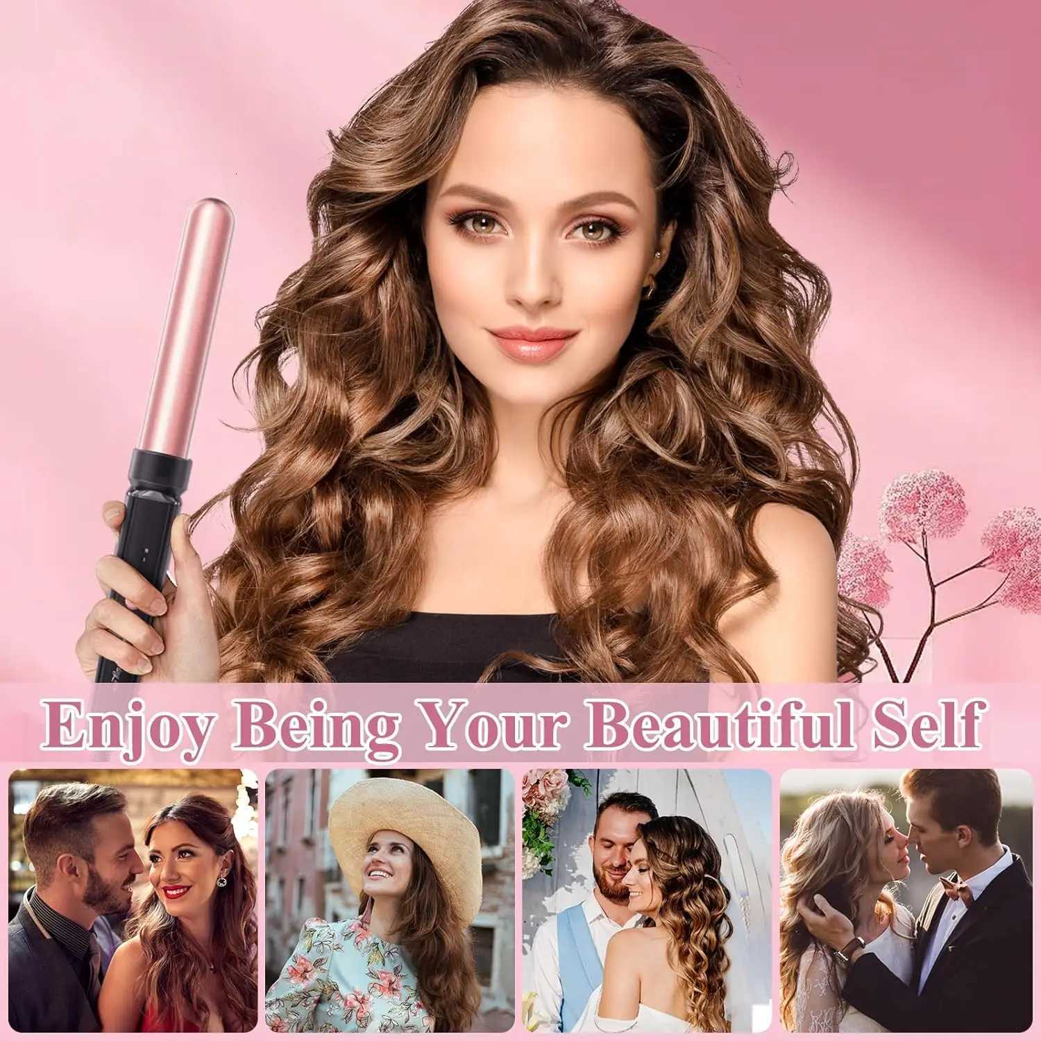 5 in 1 Curling Iron Set Hair Curlers with Interchangeable Ceramic Barrels 076-125 Hair Crimper Wand Curling Iron Wave C251202