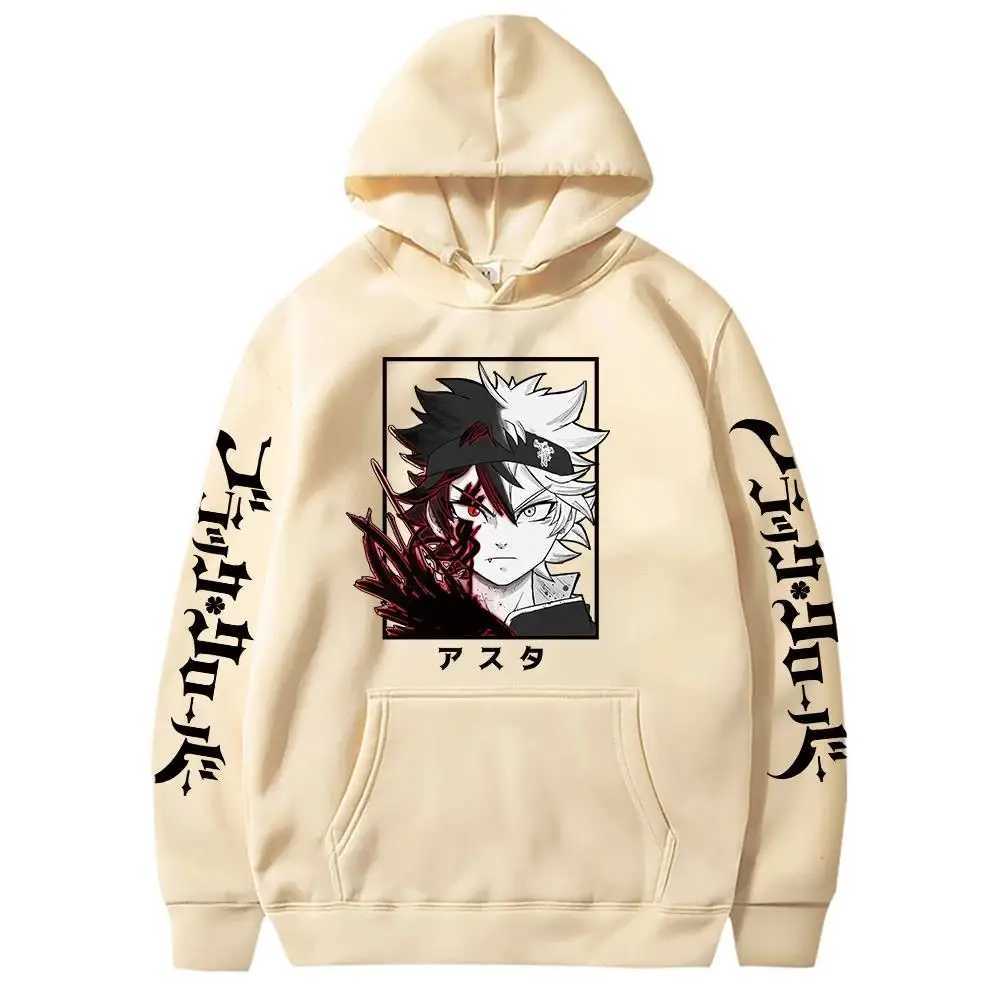 Black Clover Anime Mens Clothes Hoodie Sweatshirts Harajuku Manga Asta Oversized Winter Long Sleeve Streetwear Hoodies J251203