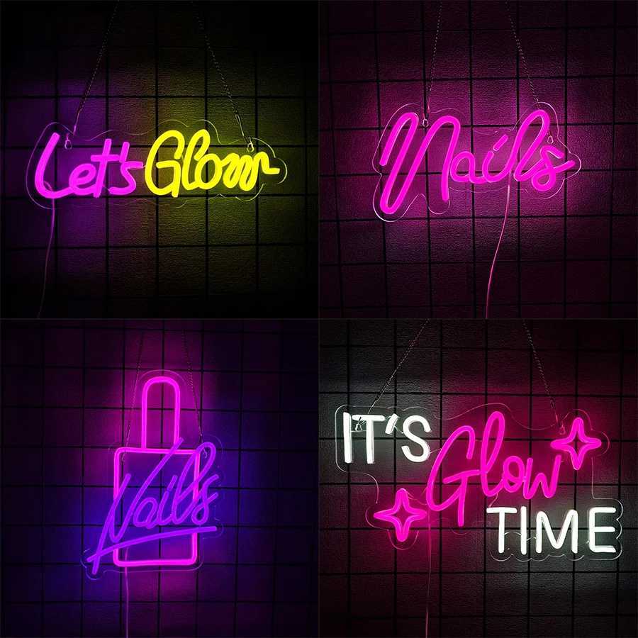 Beauty Salon Led Neon Signs Colored Letter Icons Usb Powered Used For Nail Shops Beauty Salons Dressing Rooms Shops Decor H251201