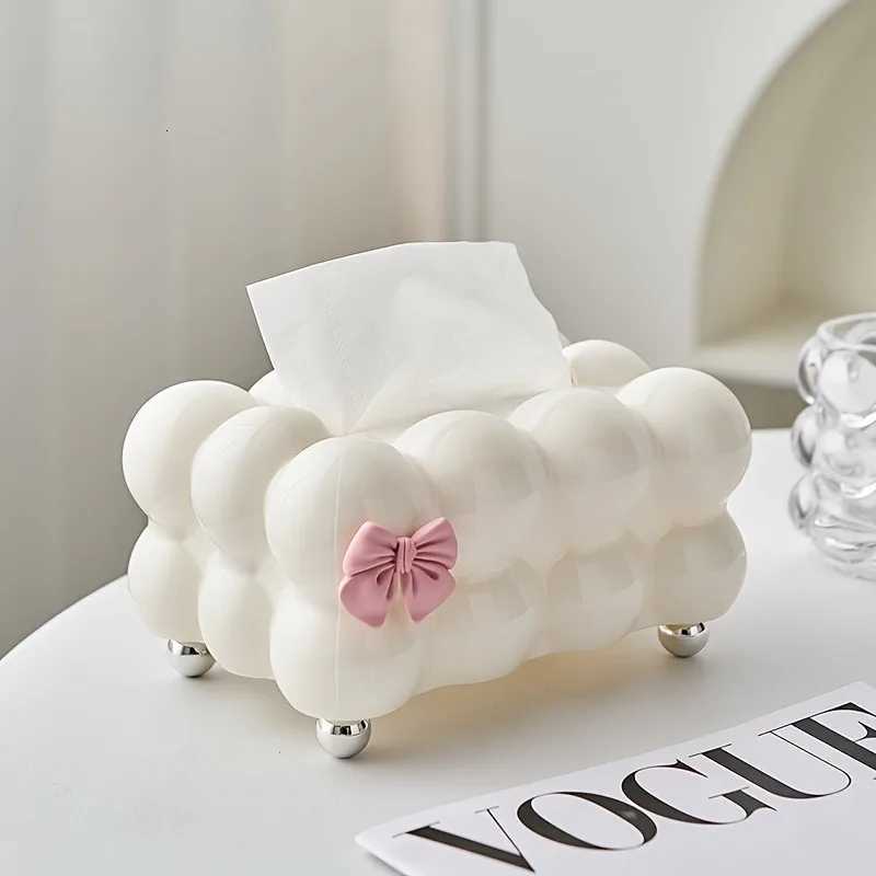 1pc Premium Cloud-Shaped Plastic Tissue Holder Solid Color Creative Paper Tissue Boxes Car Tissue Holder Acrylic Box H251201