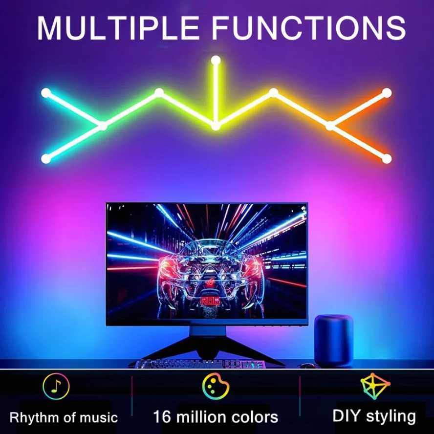 5V RGB Neon Strip Light 1M 2M 3M 5M USB Waterproof Flexible Ribbon Tape Neon Lights with Bluetooth Remote Control for Home Decor H251201