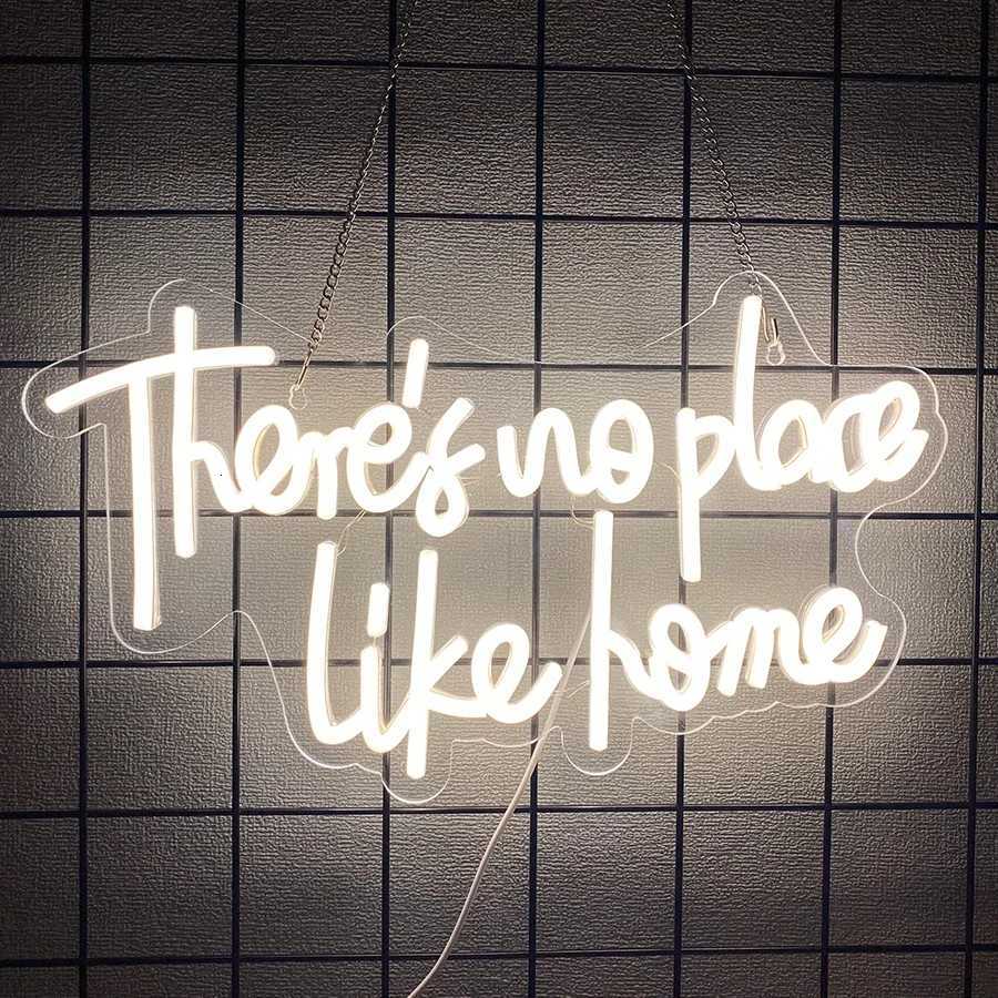 ThereS No Place Like Home Neon Lights Warm White Led Neon Lights Weddings Family Gatherings Usb Connection Home Decoration H251201