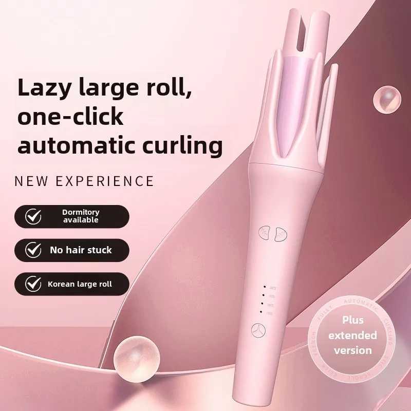 Fly Autatic Hair Curler Portable Curling Wand with Anti-Scald New Hair Curling Iron Anti-Tangle Hair Curler for Hair Styling C251202