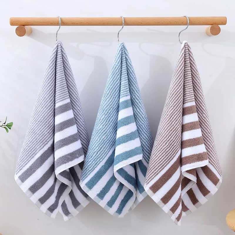 Japanese Style Gradient Striped Bathroom Towel - Strong Water Absorption Hand Face Towel Unprinted Quty Towels Y251202