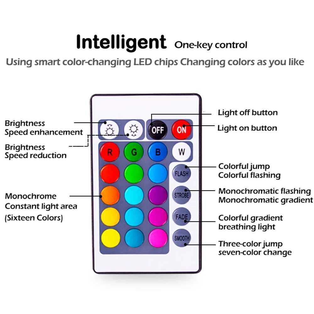 RGB led strip DC5V SMD5050 LED flexible waterproof light battery power supply with remote control TV decoration lights lighting H251201