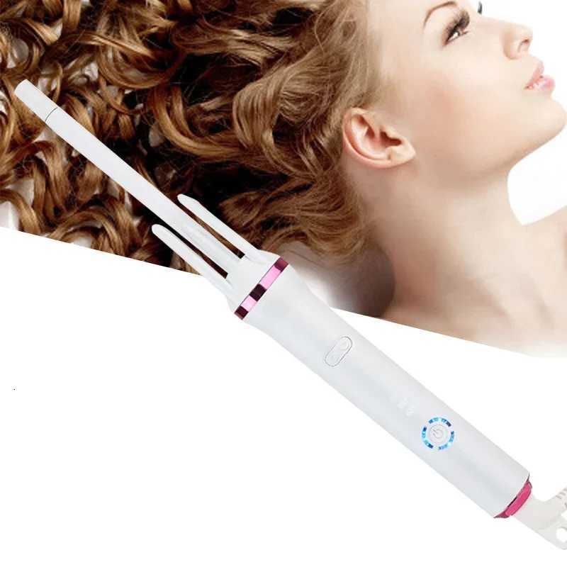 Wen Autatic Curling Iron 9mm Air Curler Wand Curl Rotating Magic Hair Curling Iron Lazy Fast Heating Crimped Styling Tools C251202