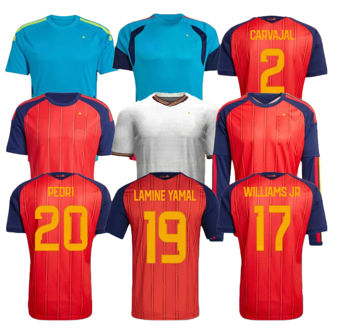 26 World Cup SPAIN Soccer Jerseys PEDRI GAVI LAMINE YAMAL MORATA Carvajal OLMO FERRAN RODRIGO Jersey 26 27 Spanish Espana Football shirt RODRIGO PEDRI