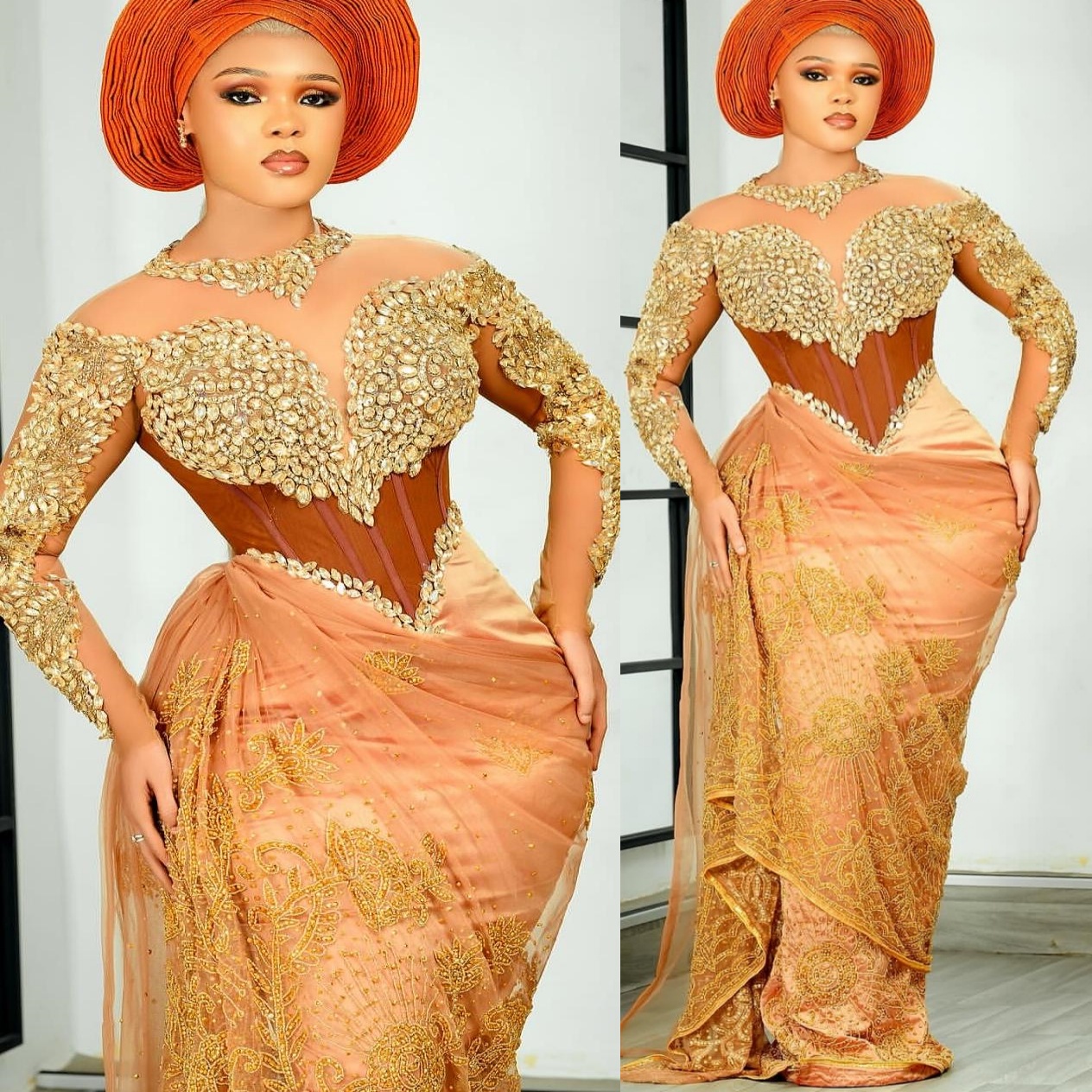 Aso Ebi Champagne Sheath Prom Dresses 2026 Crystals Sheer Neck Lace Evening Formal Party Second Birthday Engagement Gowns Plus Size Dress For Special 