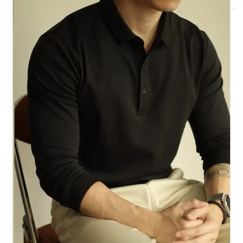 Men's Polos Long Sl… - image