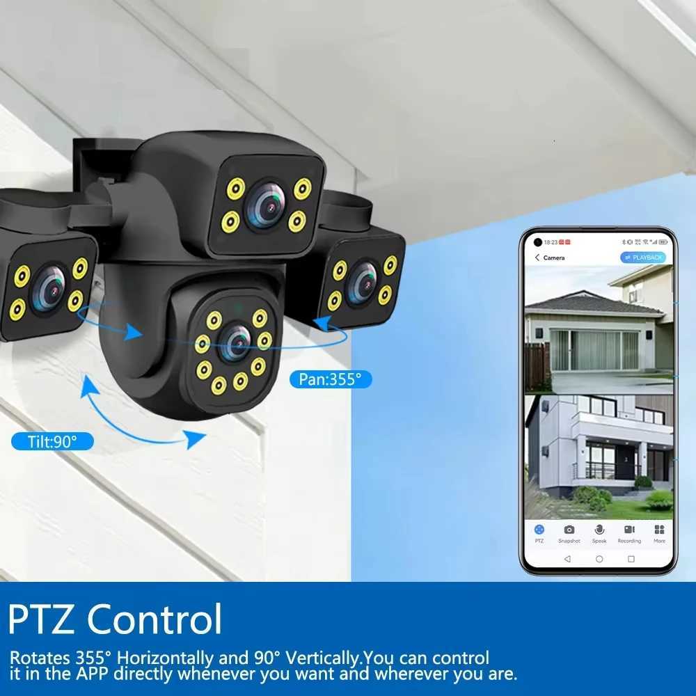 15MP Three Sn Three Lens Tuya WIFI IP Color Night Vision Camera Auto Tracking IP66 Waterproof CCTV Video Security Smart Life C251202