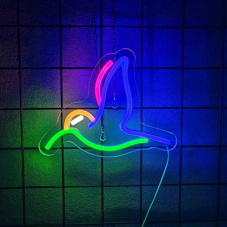 Animal Led Neon Sign Cartoon Icon Art Wall Lamp Usb Powered Used For Bedroom Home Club Game Room Office Bar Decor H251201