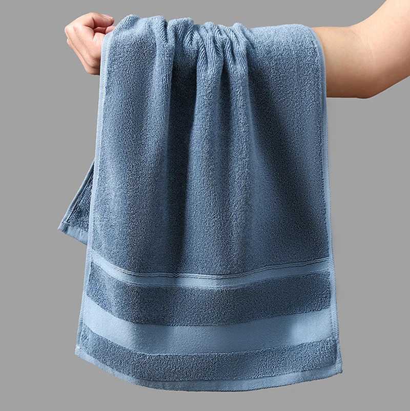 Battilo Cotton Bath Towel Soft Absorbent Face Hand Towels Luxury Hotel Spa Bathroom Towel Solid Beach Towel 2Pcs Bath Towel Set Y251202
