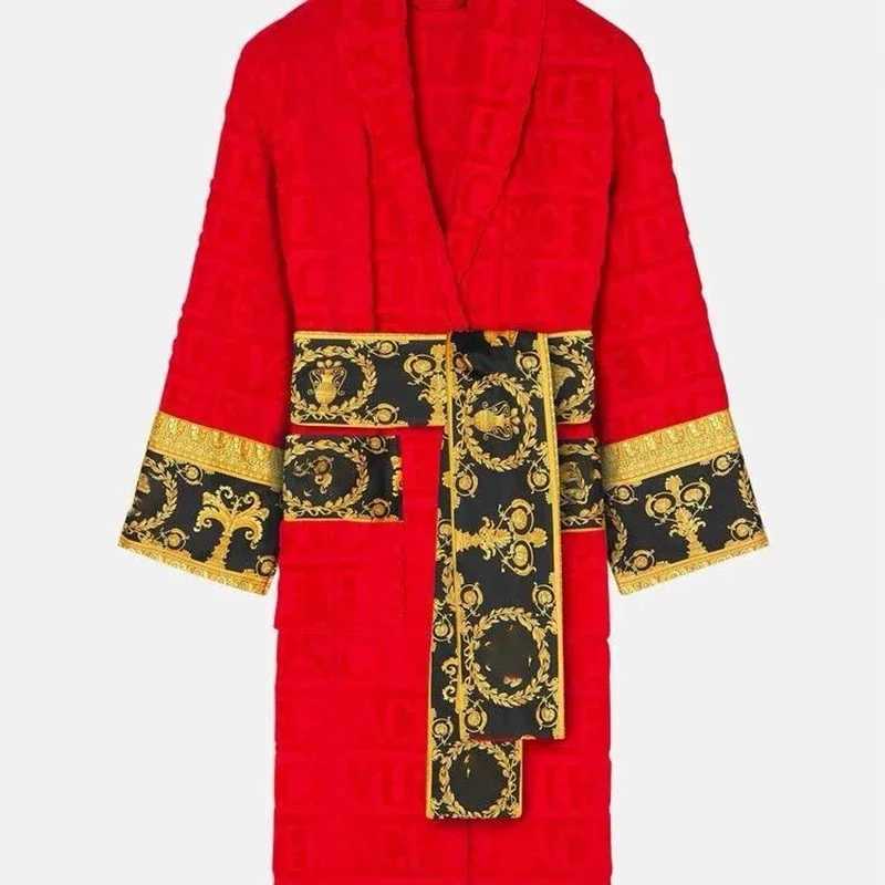 Autumn Winter Adult Bathrobe Sashes Robe Pajamas Homewear For Men And Women Couple Robes Pockets Long Sleeve Fashion Nightgown C251202