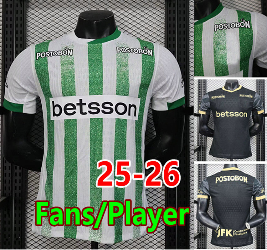 25 26 Atletico Nacional soccer jerseys fans player 2025 2026 MORELOS CARDONA camesita de futol training MATHEUS SARMIENTO football shirt maillots men kids uniforms