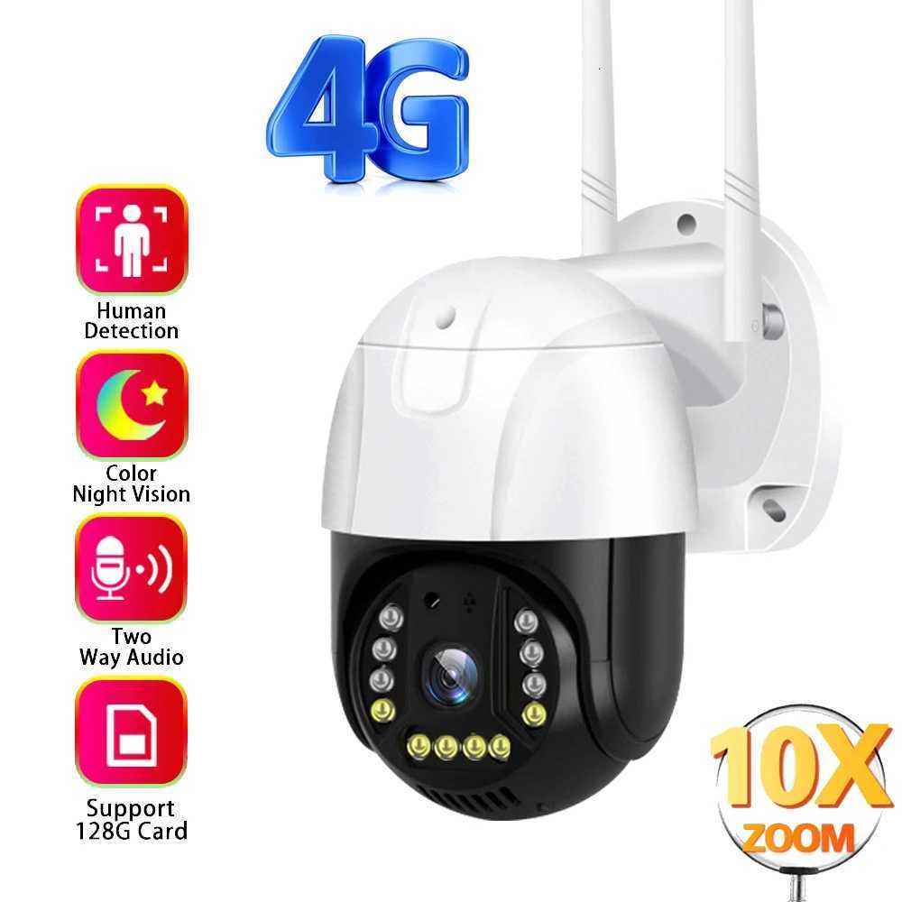 V380 4G Sim Card IP Camera 5MP HD Lens PTZ Night Vision Outdoor Webcam Al Smart He CCTV WiFi Security Protection Monitor C251202