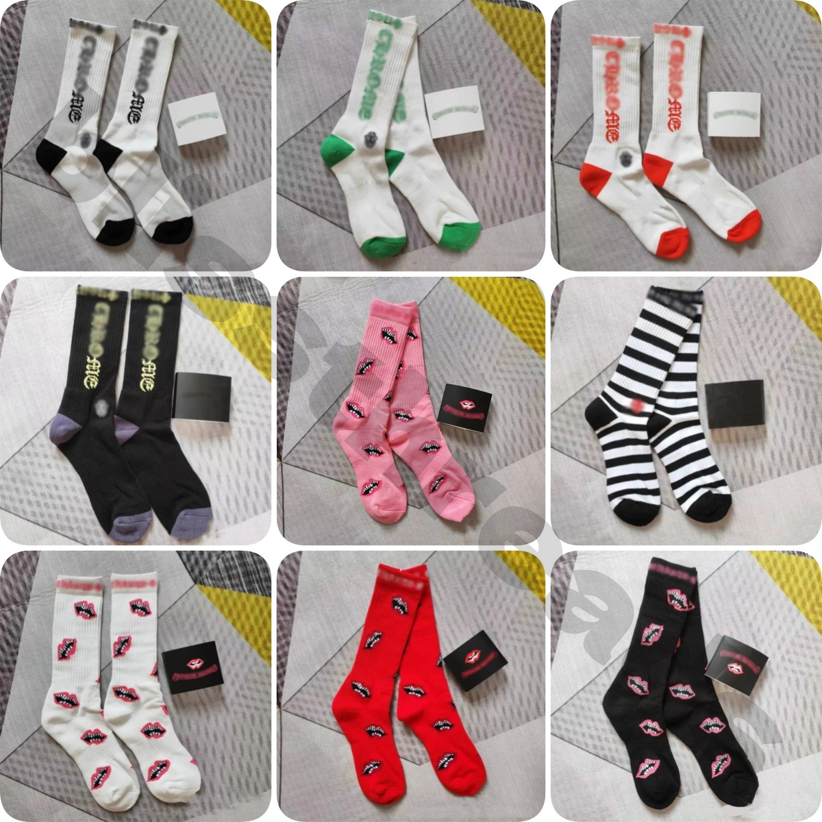 Designer Chrome Socks Stocking Classic Letter Men Women Socks Comfortable Breathable Cotton High Quality Fashion 15 Kinds Of Color Freedom Hip Hop sports socks 10A